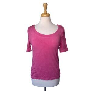 WOLFORD Opaque Naturel Short Sleeve Shirt Pink Large
